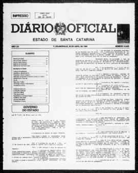 Diário Oficial do Estado de Santa Catarina. Ano 61. N° 14922 de 28/04/1994