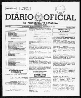 Diário Oficial do Estado de Santa Catarina. Ano 66. N° 16348 de 07/02/2000