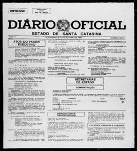 Diário Oficial do Estado de Santa Catarina. Ano 52. N° 12815 de 15/10/1985