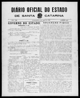 Diário Oficial do Estado de Santa Catarina. Ano 8. N° 2036 de 19/06/1941