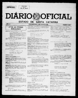 Diário Oficial do Estado de Santa Catarina. Ano 53. N° 12997 de 14/07/1986