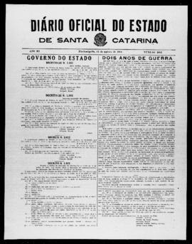 Diário Oficial do Estado de Santa Catarina. Ano 11. N° 2802 de 22/08/1944