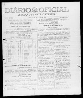 Diário Oficial do Estado de Santa Catarina. Ano 28. N° 6852 de 25/07/1961