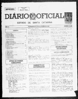 Diário Oficial do Estado de Santa Catarina. Ano 61. N° 15048 de 27/10/1994