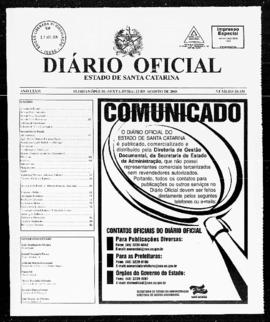 Diário Oficial do Estado de Santa Catarina. Ano 74. N° 18430 de 22/08/2008