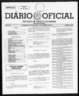 Diário Oficial do Estado de Santa Catarina. Ano 66. N° 16354 de 15/02/2000
