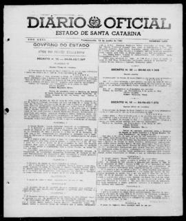 Diário Oficial do Estado de Santa Catarina. Ano 29. N° 7072 de 18/06/1962