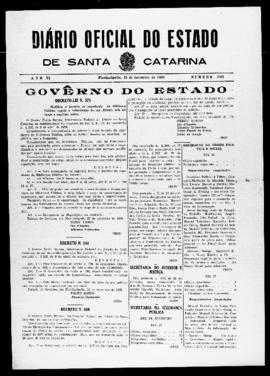 Diário Oficial do Estado de Santa Catarina. Ano 6. N° 1601 de 29/09/1939
