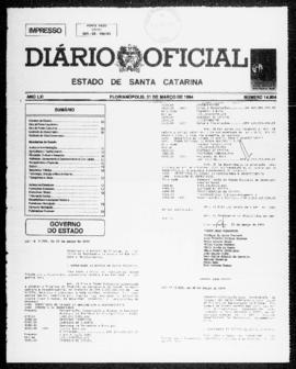 Diário Oficial do Estado de Santa Catarina. Ano 61. N° 14904 de 31/03/1994