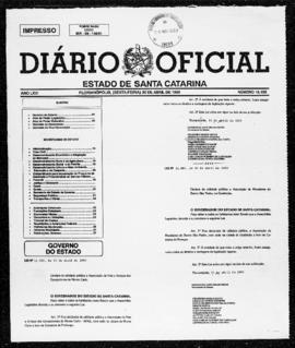 Diário Oficial do Estado de Santa Catarina. Ano 66. N° 16155 de 30/04/1999