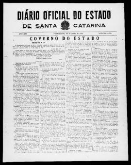 Diário Oficial do Estado de Santa Catarina. Ano 14. N° 3485 de 16/06/1947