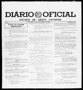 Diário Oficial do Estado de Santa Catarina. Ano 51. N° 12556 de 26/09/1984