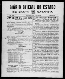 Diário Oficial do Estado de Santa Catarina. Ano 8. N° 2170 de 02/01/1942
