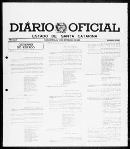 Diário Oficial do Estado de Santa Catarina. Ano 49. N° 12297 de 13/09/1983