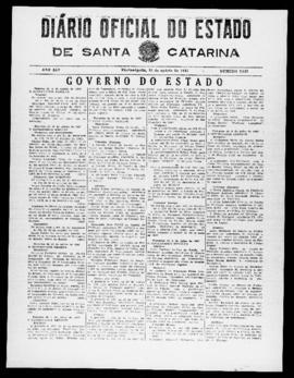 Diário Oficial do Estado de Santa Catarina. Ano 14. N° 3527 de 13/08/1947