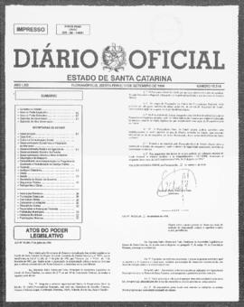 Diário Oficial do Estado de Santa Catarina. Ano 63. N° 15514 de 13/09/1996