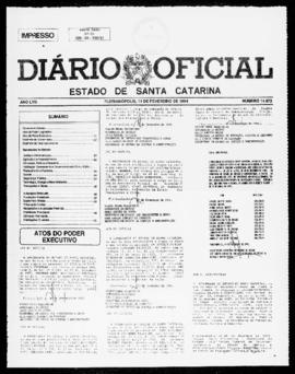 Diário Oficial do Estado de Santa Catarina. Ano 58. N° 14873 de 11/02/1994