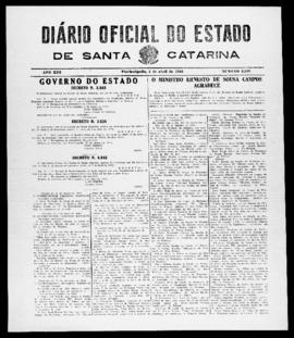Diário Oficial do Estado de Santa Catarina. Ano 13. N° 3199 de 04/04/1946