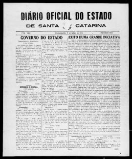 Diário Oficial do Estado de Santa Catarina. Ano 8. N° 2050 de 09/07/1941