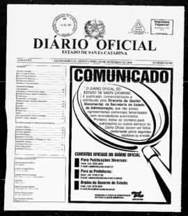 Diário Oficial do Estado de Santa Catarina. Ano 74. N° 18503 de 04/12/2008