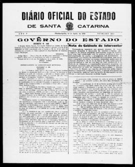 Diário Oficial do Estado de Santa Catarina. Ano 5. N° 1254 de 16/07/1938