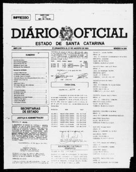 Diário Oficial do Estado de Santa Catarina. Ano 57. N° 14500 de 07/08/1992
