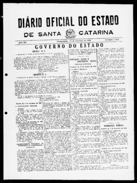 Diário Oficial do Estado de Santa Catarina. Ano 20. N° 5075 de 12/02/1954