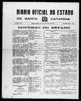 Diário Oficial do Estado de Santa Catarina. Ano 3. N° 854 de 13/02/1937