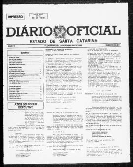 Diário Oficial do Estado de Santa Catarina. Ano 56. N° 14384 de 14/02/1992