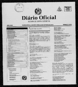 Diário Oficial do Estado de Santa Catarina. Ano 76. N° 18954 de 20/10/2010