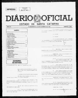 Diário Oficial do Estado de Santa Catarina. Ano 56. N° 14386 de 18/02/1992