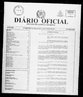 Diário Oficial do Estado de Santa Catarina. Ano 73. N° 18185 de 14/08/2007
