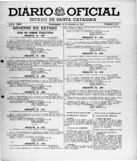 Diário Oficial do Estado de Santa Catarina. Ano 24. Nº 5939 de 16/09/1957
