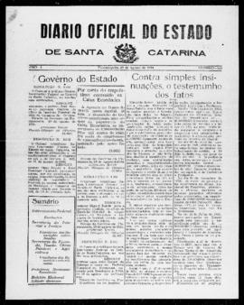 Diário Oficial do Estado de Santa Catarina. Ano 1. N° 143 de 29/08/1934