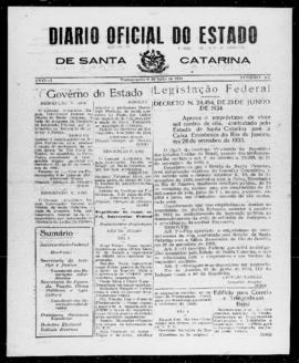 Diário Oficial do Estado de Santa Catarina. Ano 1. N° 101 de 09/07/1934