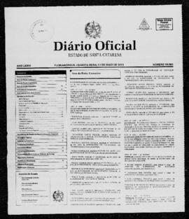 Diário Oficial do Estado de Santa Catarina. Ano 76. N° 19085 de 11/05/2011