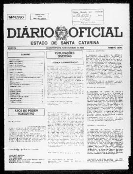 Diário Oficial do Estado de Santa Catarina. Ano 58. N° 14793 de 15/10/1993