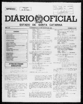 Diário Oficial do Estado de Santa Catarina. Ano 58. N° 14755 de 19/08/1993