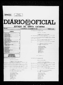 Diário Oficial do Estado de Santa Catarina. Ano 57. N° 14527 de 16/09/1992
