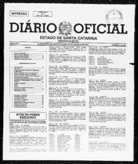 Diário Oficial do Estado de Santa Catarina. Ano 67. N° 16483 de 23/08/2000