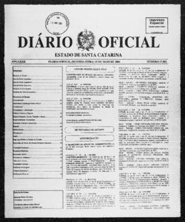 Diário Oficial do Estado de Santa Catarina. Ano 72. N° 17882 de 15/05/2006