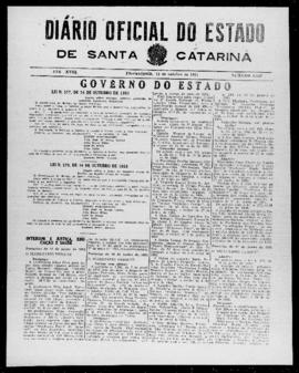 Diário Oficial do Estado de Santa Catarina. Ano 18. N° 4522 de 16/10/1951