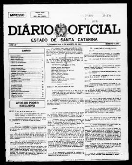 Diário Oficial do Estado de Santa Catarina. Ano 56. N° 14265 de 27/08/1991