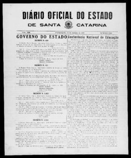 Diário Oficial do Estado de Santa Catarina. Ano 8. N° 2130 de 29/10/1941