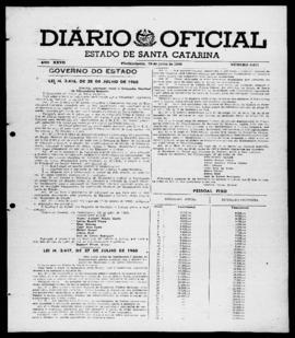 Diário Oficial do Estado de Santa Catarina. Ano 27. N° 6611 de 29/07/1960
