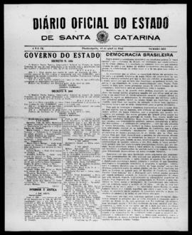 Diário Oficial do Estado de Santa Catarina. Ano 9. N° 2235 de 10/04/1942