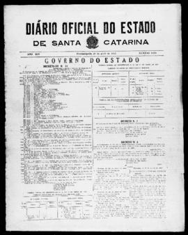 Diário Oficial do Estado de Santa Catarina. Ano 14. N° 3455 de 29/04/1947