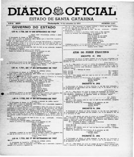 Diário Oficial do Estado de Santa Catarina. Ano 24. Nº 5942 de 19/09/1957