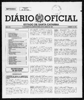 Diário Oficial do Estado de Santa Catarina. Ano 66. N° 16193 de 24/06/1999