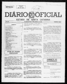 Diário Oficial do Estado de Santa Catarina. Ano 54. N° 13865 de 15/01/1990